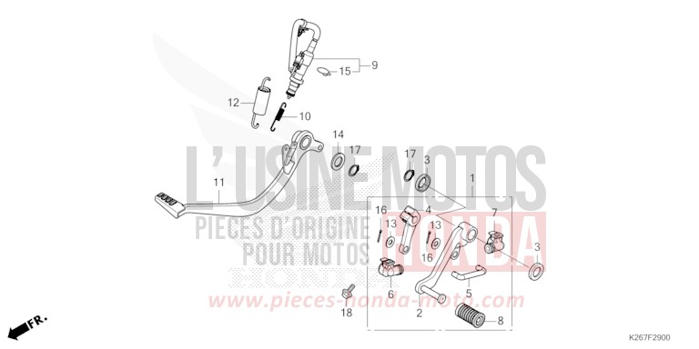 PEDAL von MSX GROM A GAYETY RED (R310) von 2021